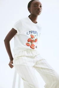 Linen-Blend Pants