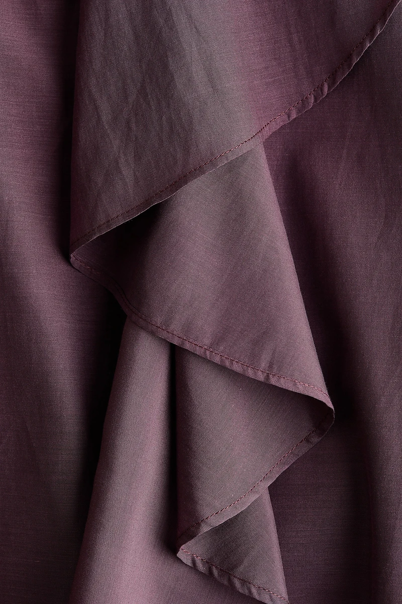 Jupe midi asymétrique