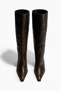 Knee-High Leather Boots