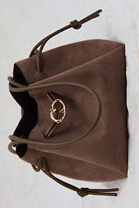 Shoulder Bag with Drawstring