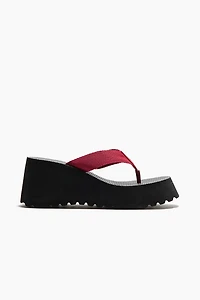 Wedge-Heeled Flip-Flops