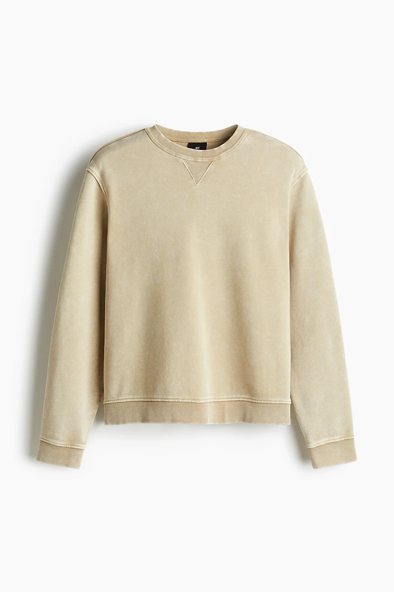 Regular Fit Washed Sweatshirt