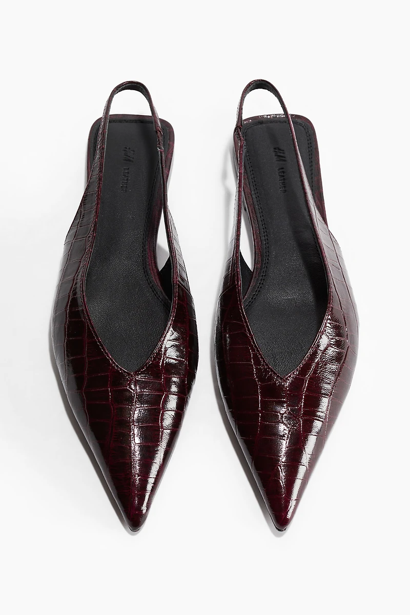 Leather Slingbacks