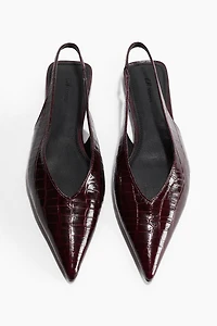 Leather Slingbacks