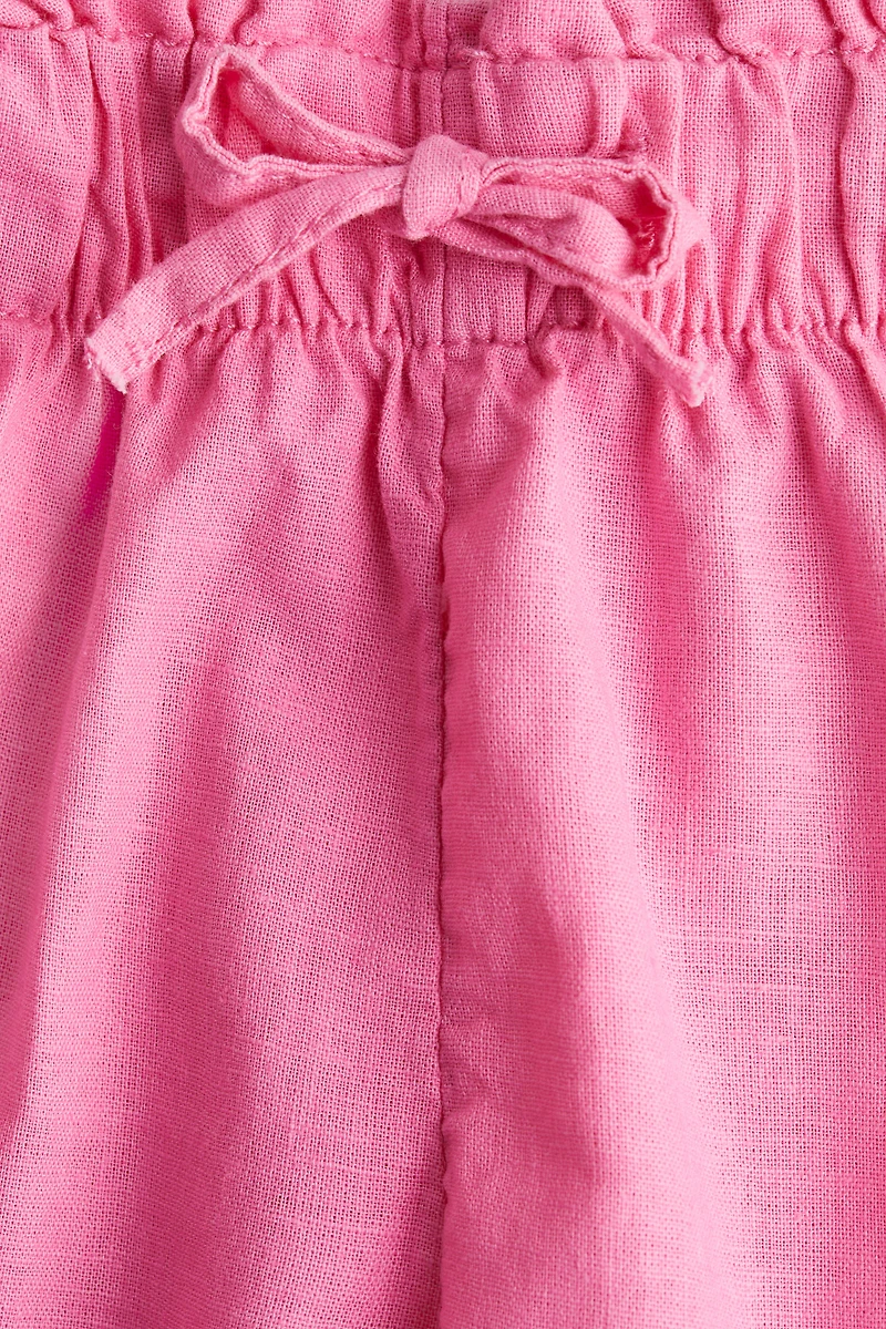 Linen-blend Shorts