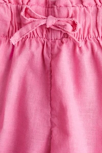 Linen-blend Shorts