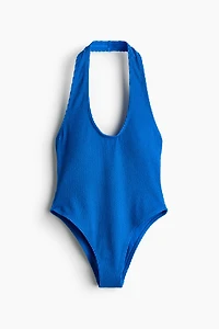 Padded-Cup High-Leg Swimsuit