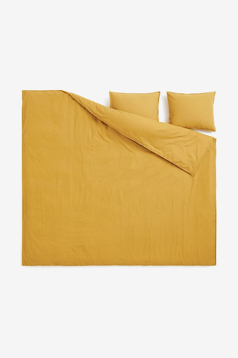 Linen-blend King/Queen Duvet Cover Set