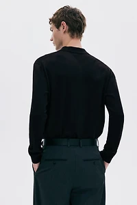 Regular-Fit Fine-Knit Polo Shirt