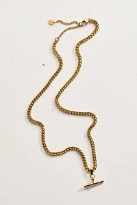 Waterproof T-Bar Necklace