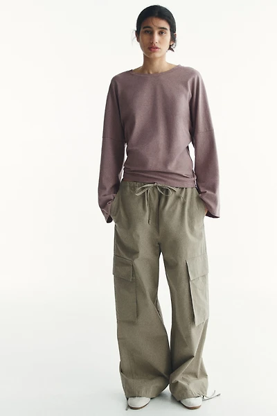 Long-Sleeved Cotton Top