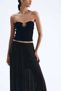 A-Line Jersey Skirt