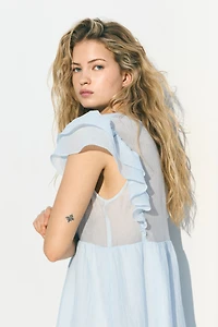 Ruffle-Trimmed Dress