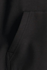 Print-Motif Brushed-Inside Hoodie