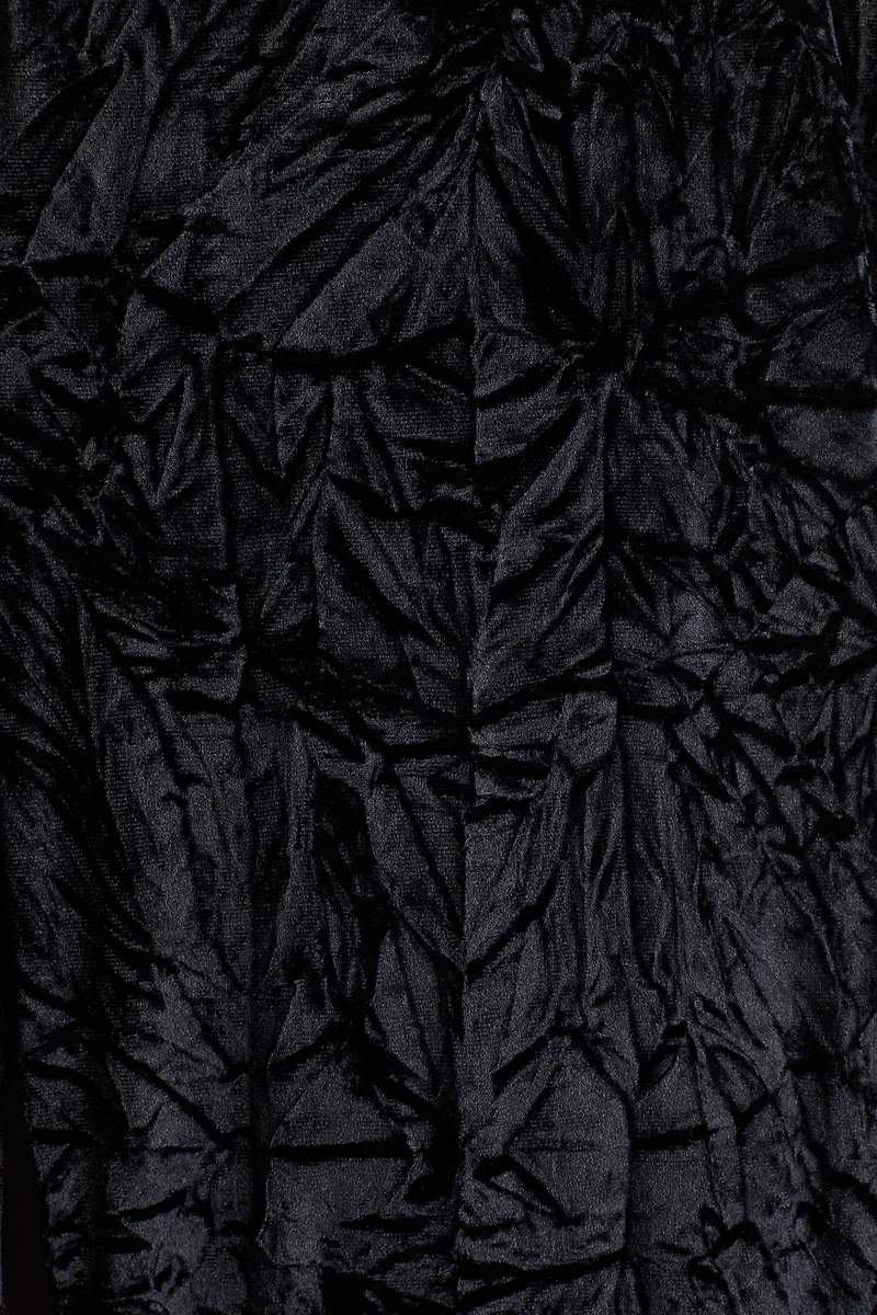 Flared Crushed Velour Pants