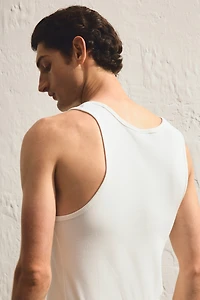Slim-Fit Ribbed Tank Top