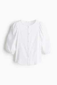 Blouse en lin mélangé