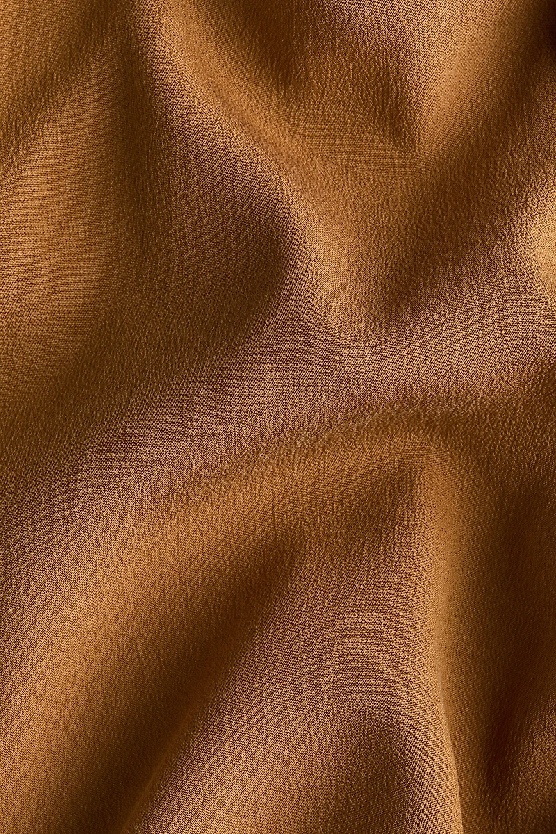 Tie-Detail Crêpe Dress