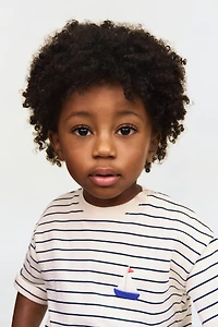 Embroidered-Detail T-Shirt