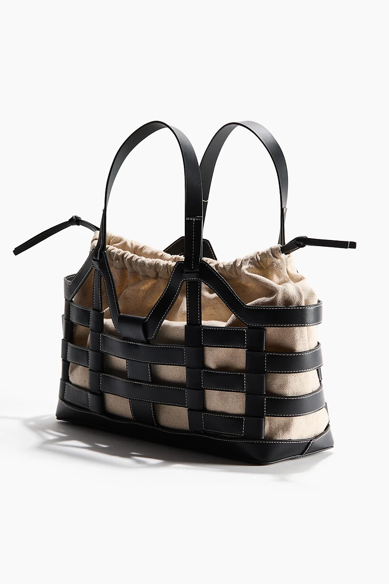 Grand sac fourre-tout avec cordon de serrage