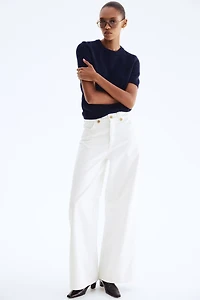 Jean ample taille haute