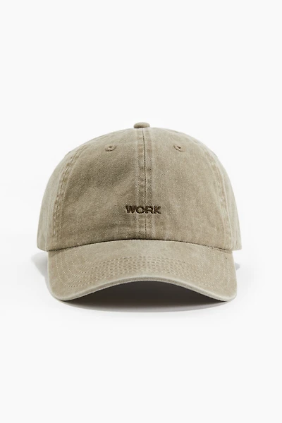 Cotton Cap with Embroidery