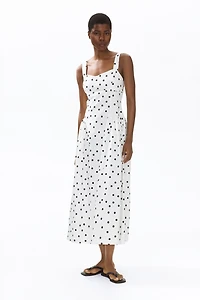 Midi Dress with Flared Skirt