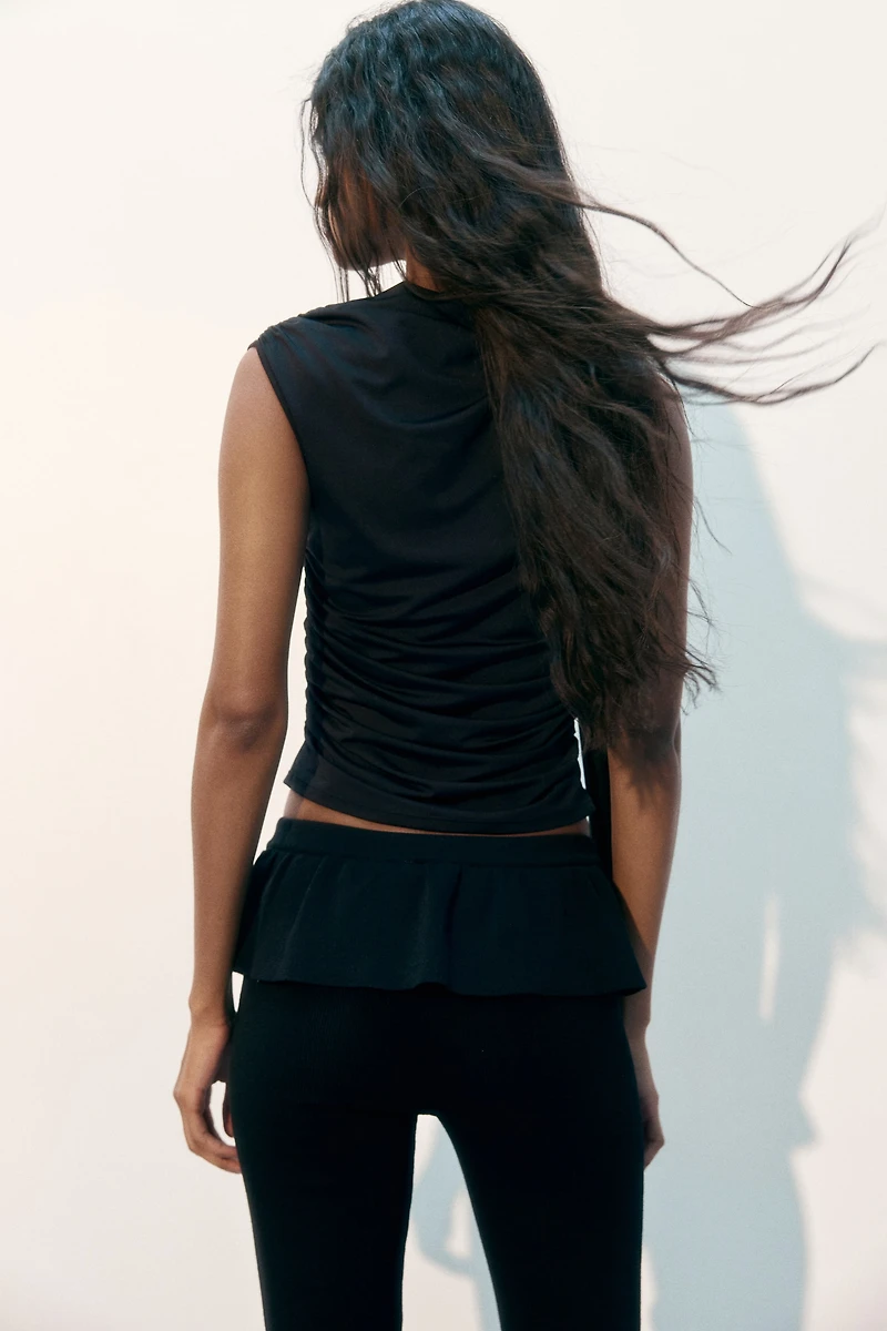 Ruffle-Trimmed Pants