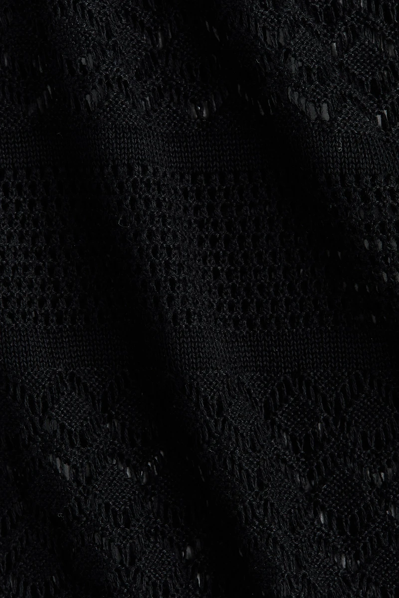 Pointelle-Knit Maxi Dress