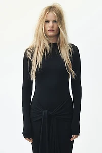 Robe à manches longues en jersey