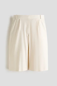 Short ample en lin mélangé