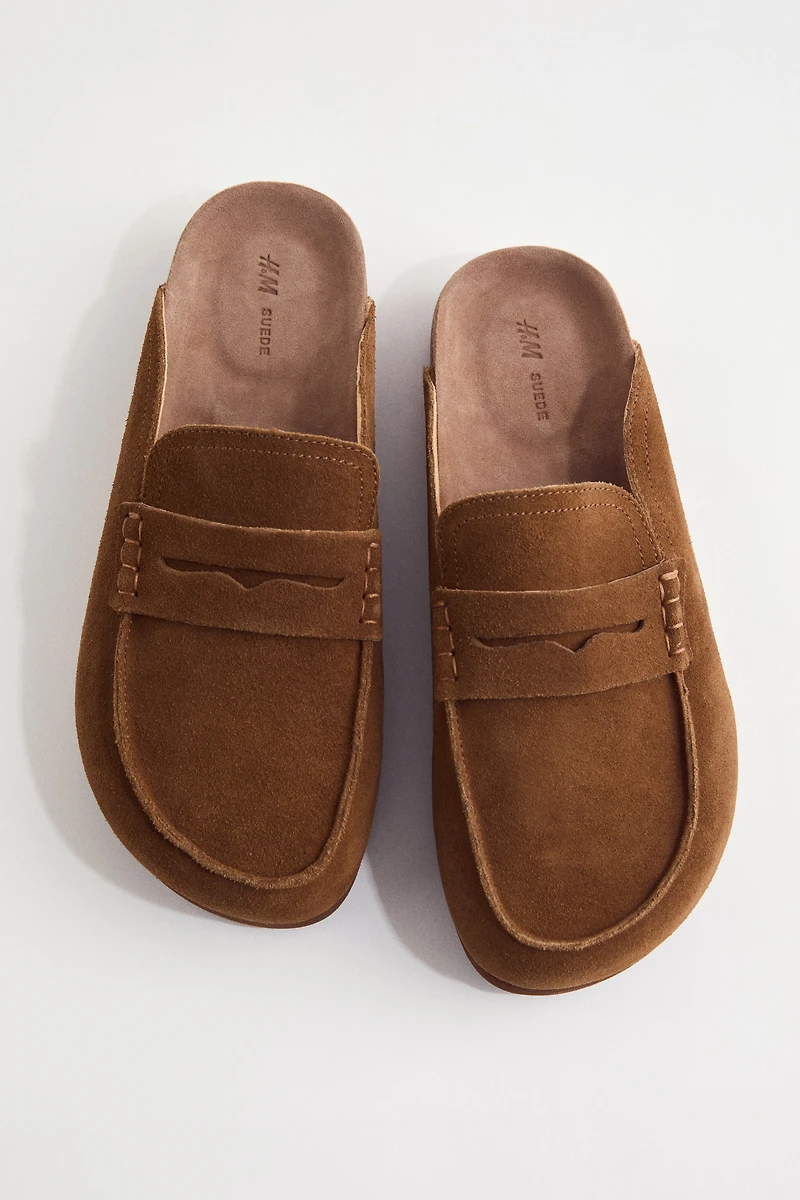 Leather Mule Loafers