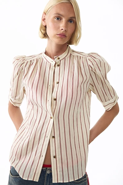 Puff-Sleeved Blouse