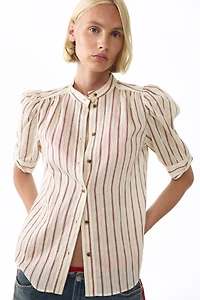 Puff-Sleeved Blouse