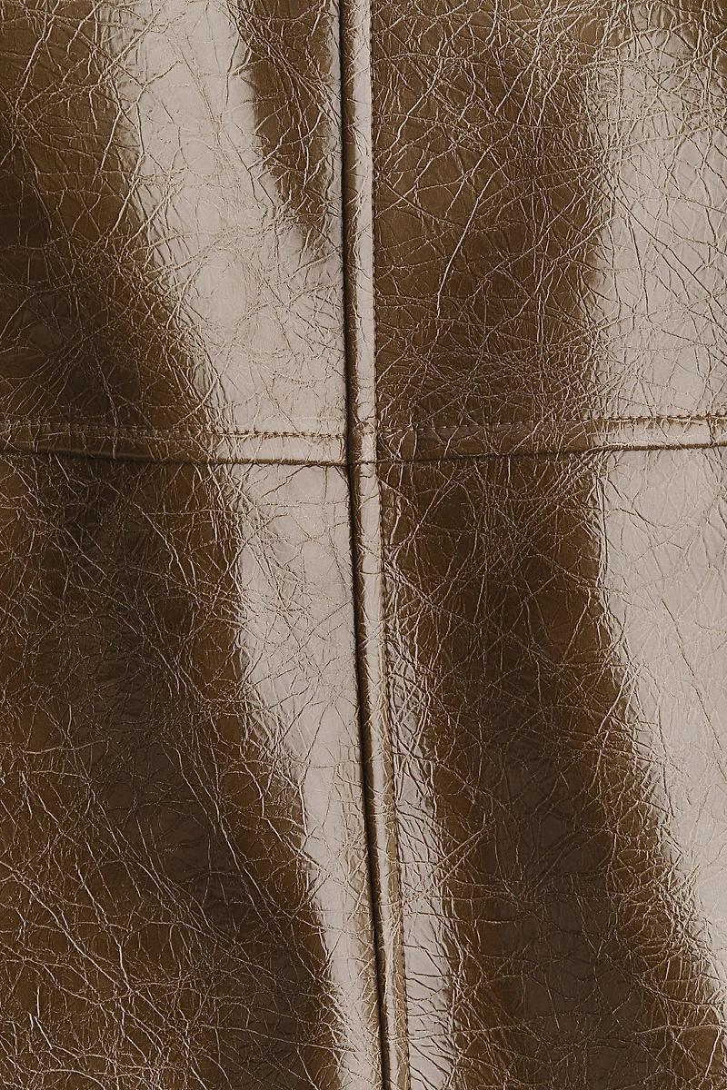 Jupe en tissu enduit