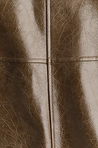 Jupe en tissu enduit