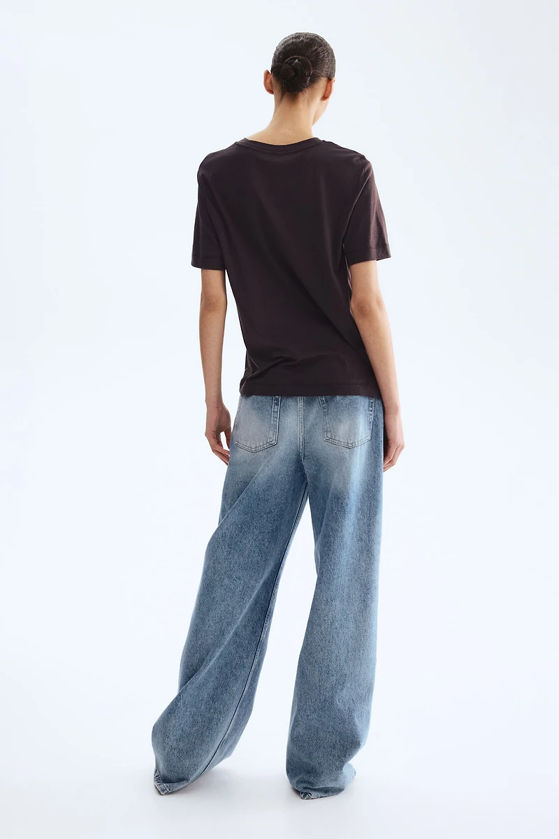 T-shirt en soie mélangée