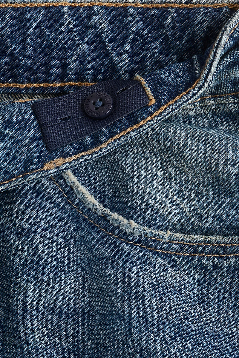 Loose-Fit Denim Shorts