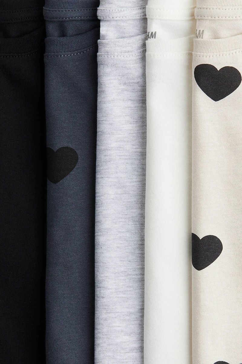 Lot de 5 T-shirts en coton