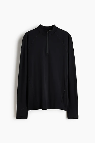 Seamless Half-Zip Sports Top with DryMove™