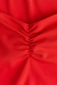 Gathered Sleeveless Top