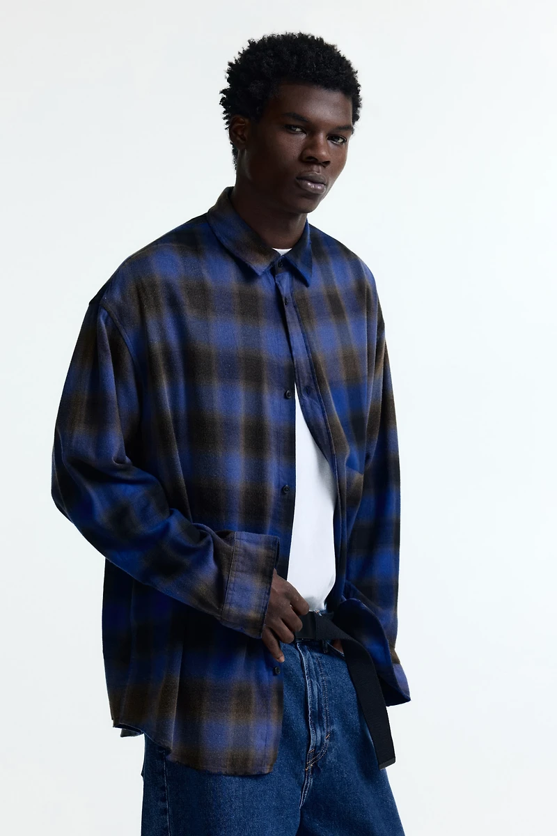 Relaxed-Fit Cotton-Blend Shirt