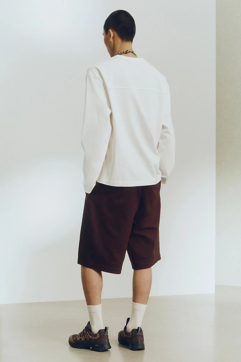 T-shirt à manches longues ample en coton