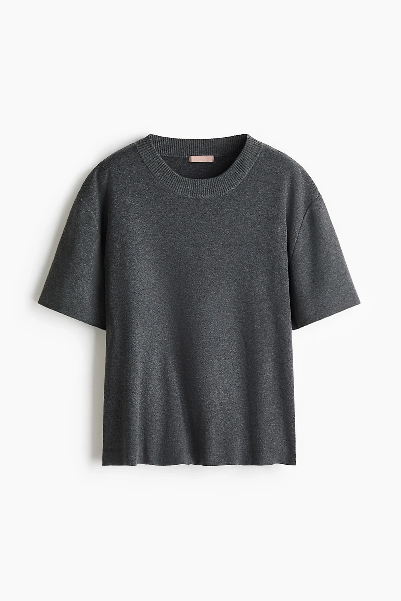 Fine-Knit T-Shirt