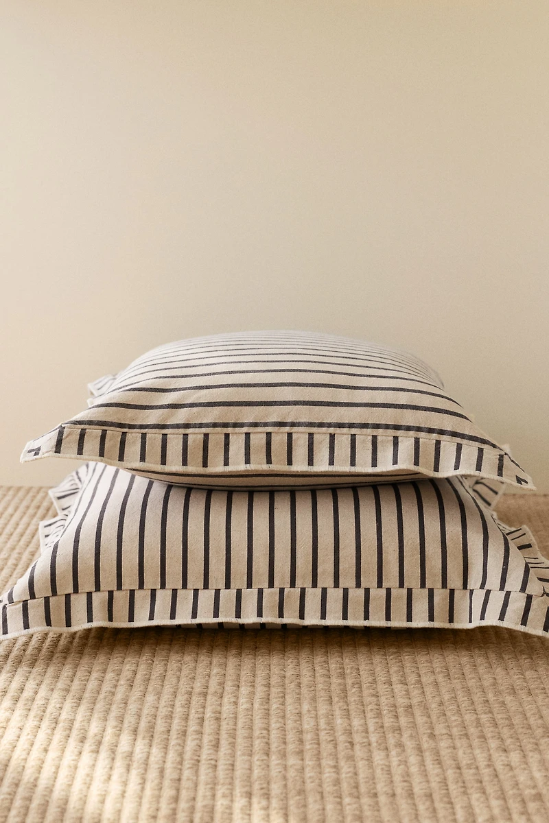 Linen-Blend Cushion Cover