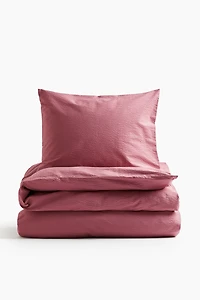 Seersucker Twin Duvet Cover Set