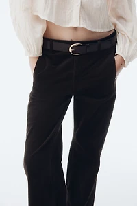 Wide-Leg Corduroy Pants