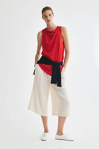 Draped Handkerchief Top