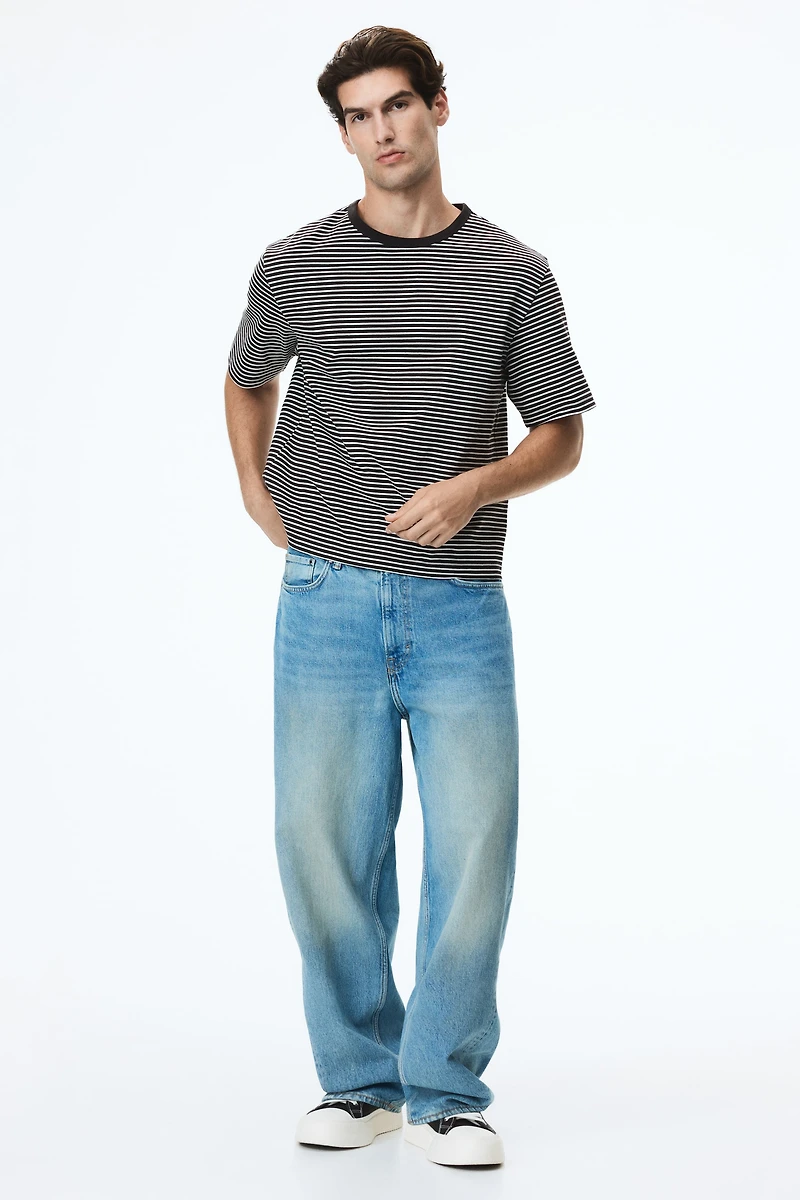 Jean ample coupe tonneau