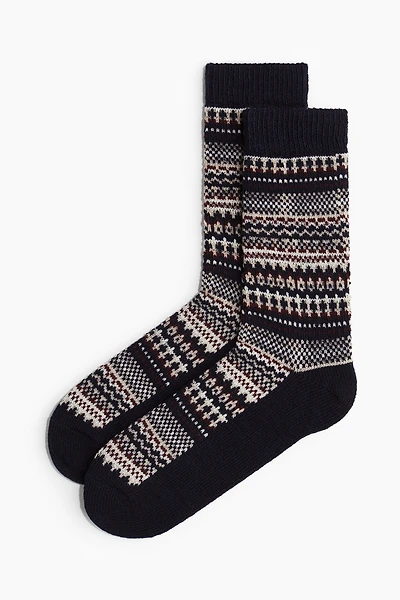 Chaussettes en laine mélangée